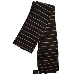 Banana Republic Mens Brown Striped Wool Scarf One Size
